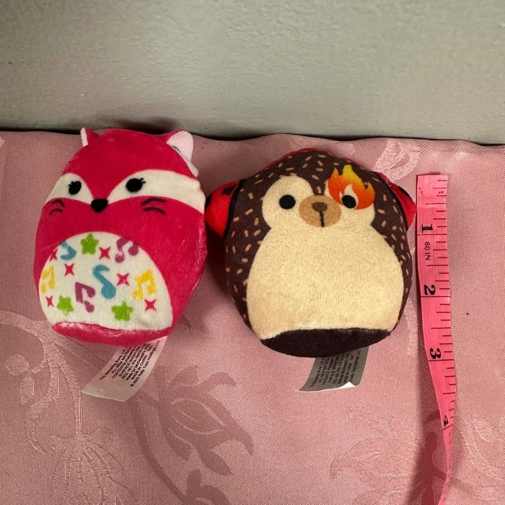 Squishmallows McDonalds 2023 Fifi Fox‎ Hans Hedgehog Plush Toy Set 3.5 Inch